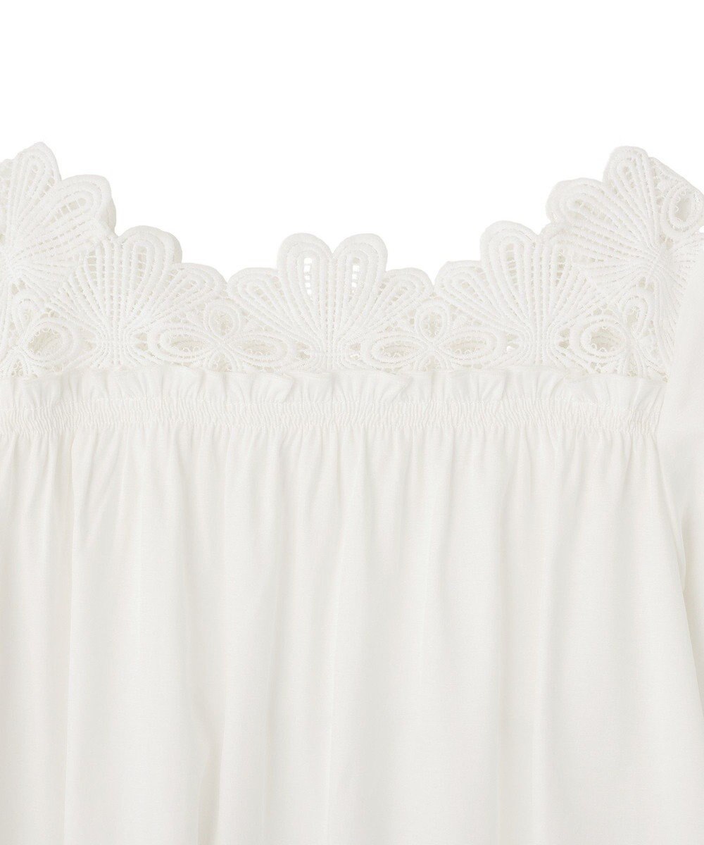 YECCA VECCA フラワーレースブラウス 