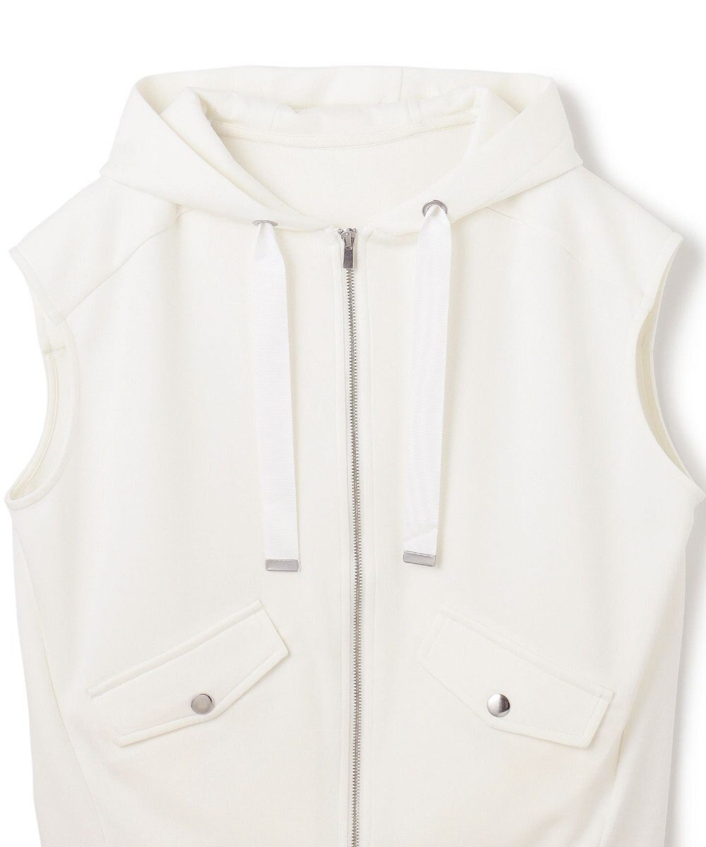 GRACE CONTINENTAL フードノースリーブ トップ 