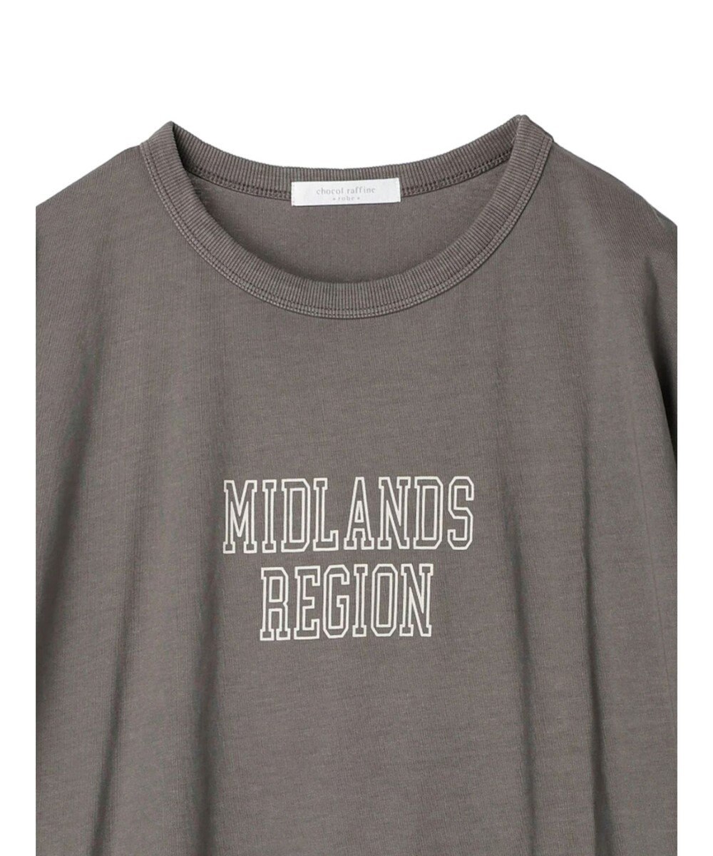 Green Parks ５分袖ピグメントロゴプルオーバー 