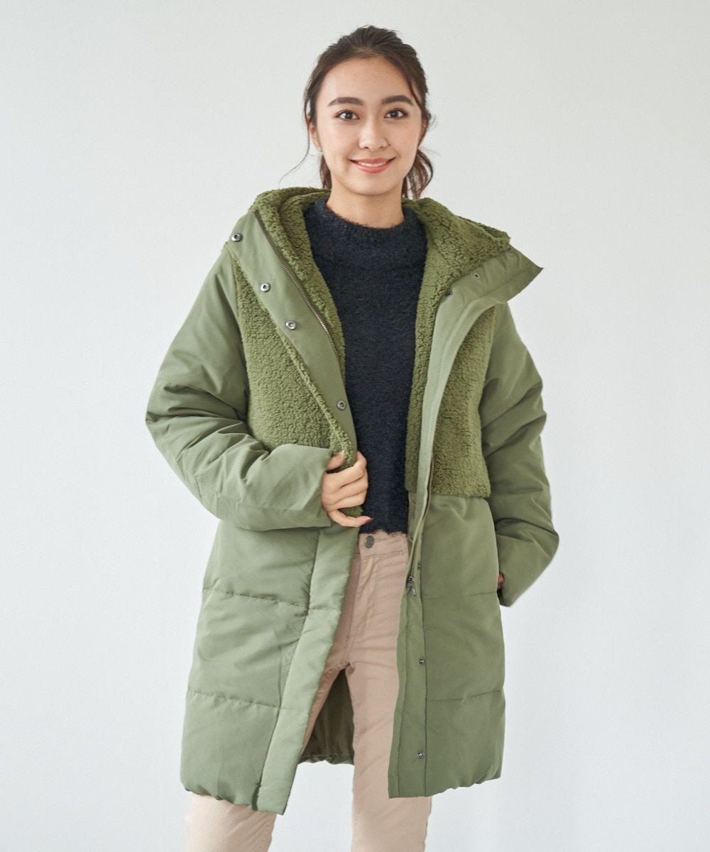 OP／FILA 【OP】切り替えボアジャケット 