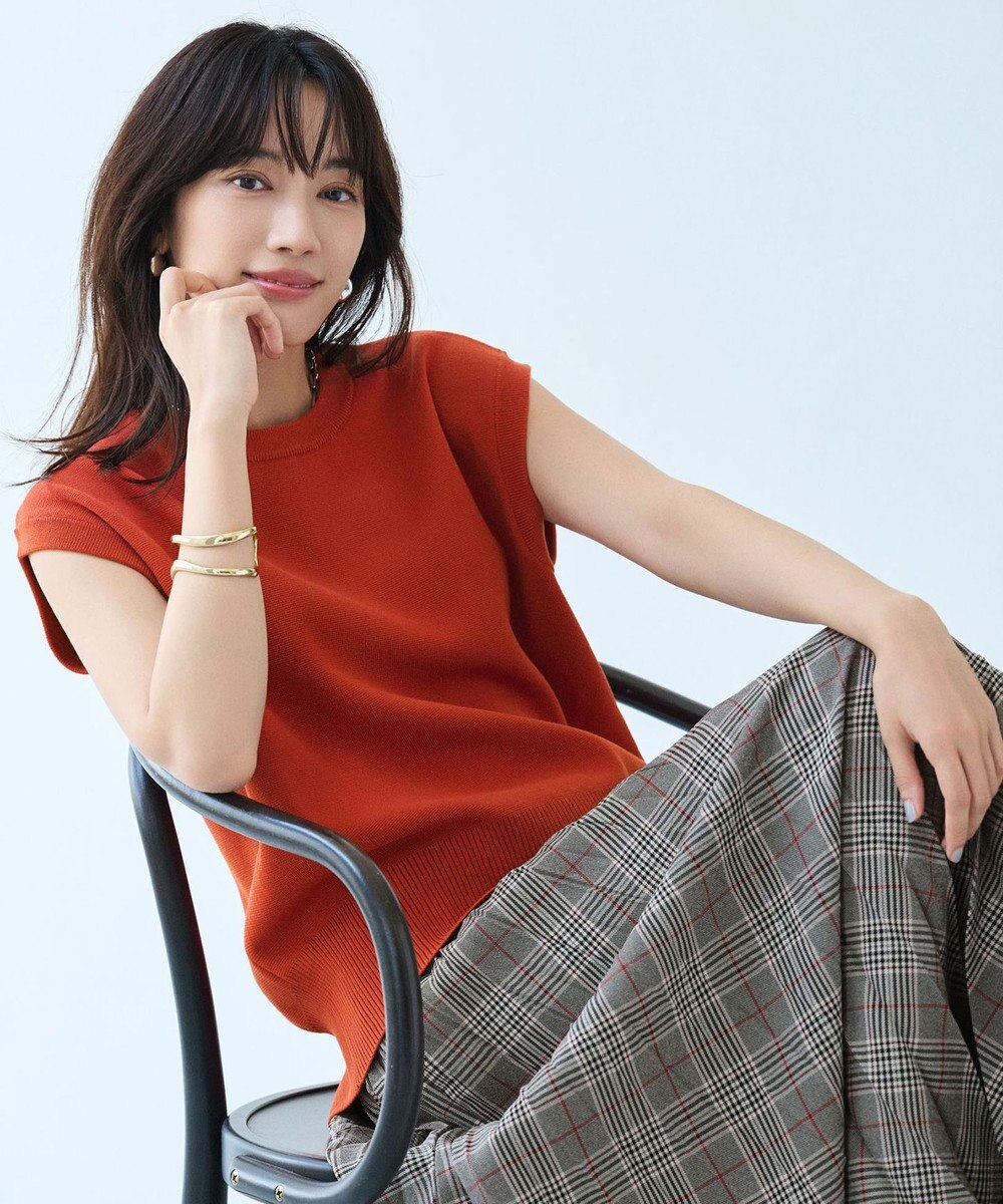 ANY フレンチスリーブニット 