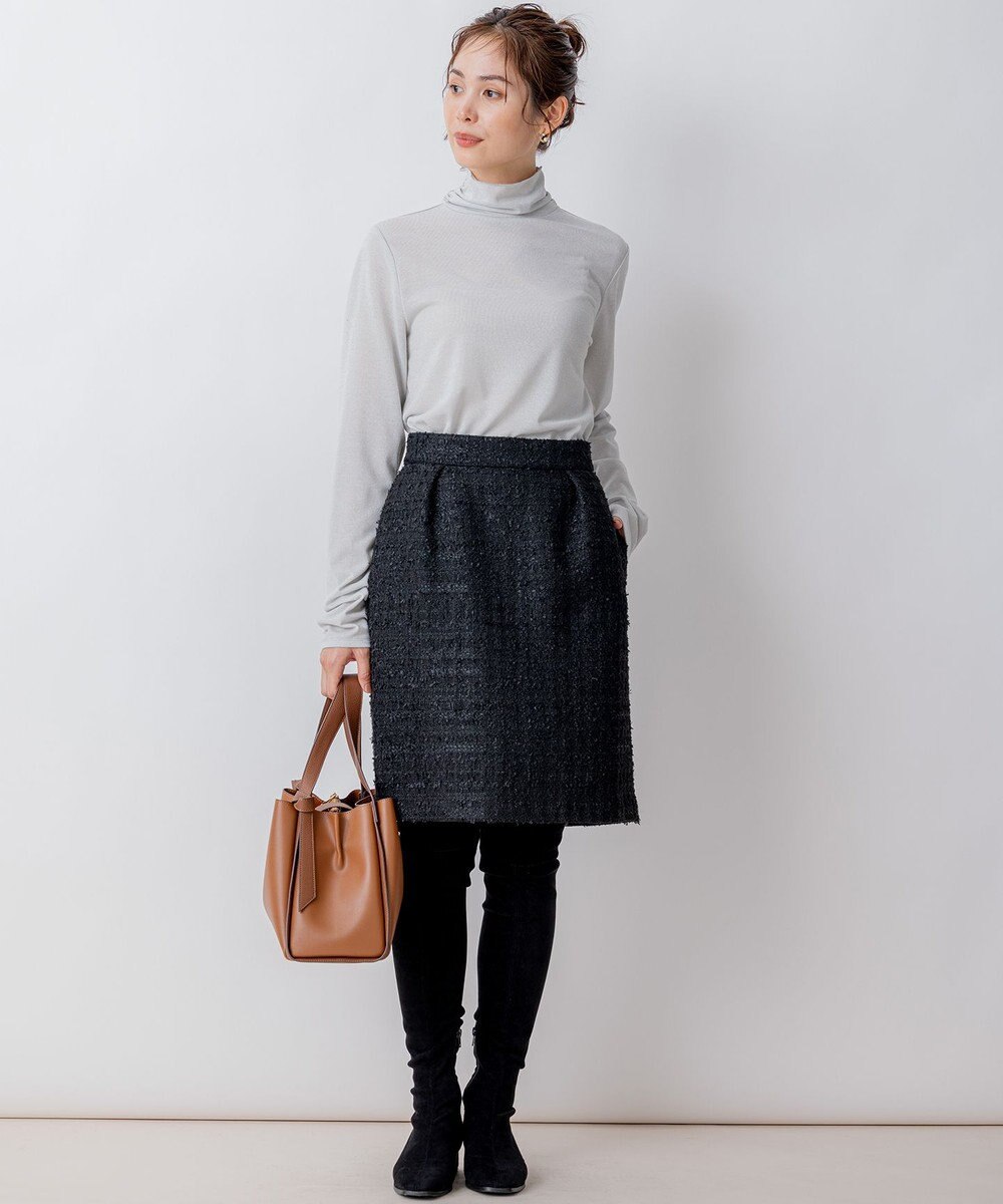 組曲 L ファンシーツィード ミニスカート 