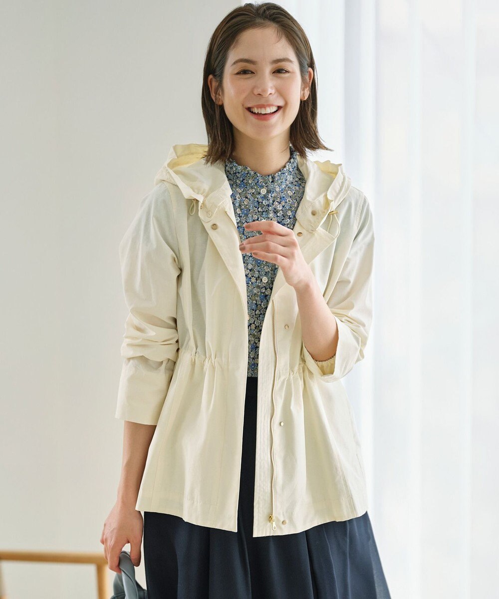組曲 L 【フード取り外し可】2WAYショート丈ライトアウター 