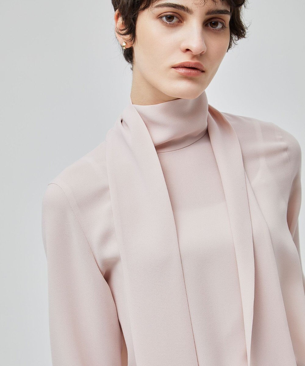 BEIGE， 【WEB限定・洗える】STOW / ボウタイブラウス 