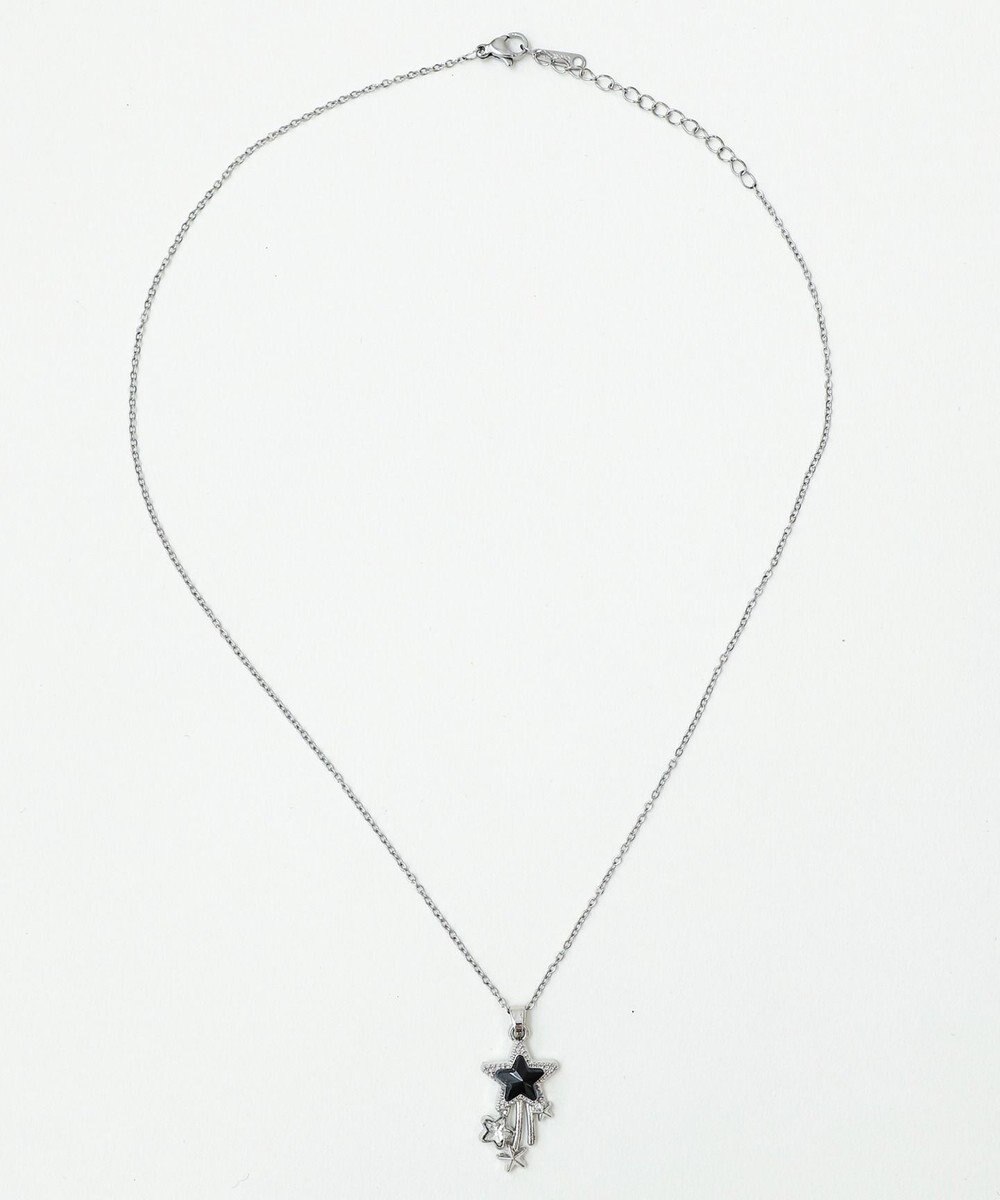 WEGO Lブラックストーンモチーフネックレス 