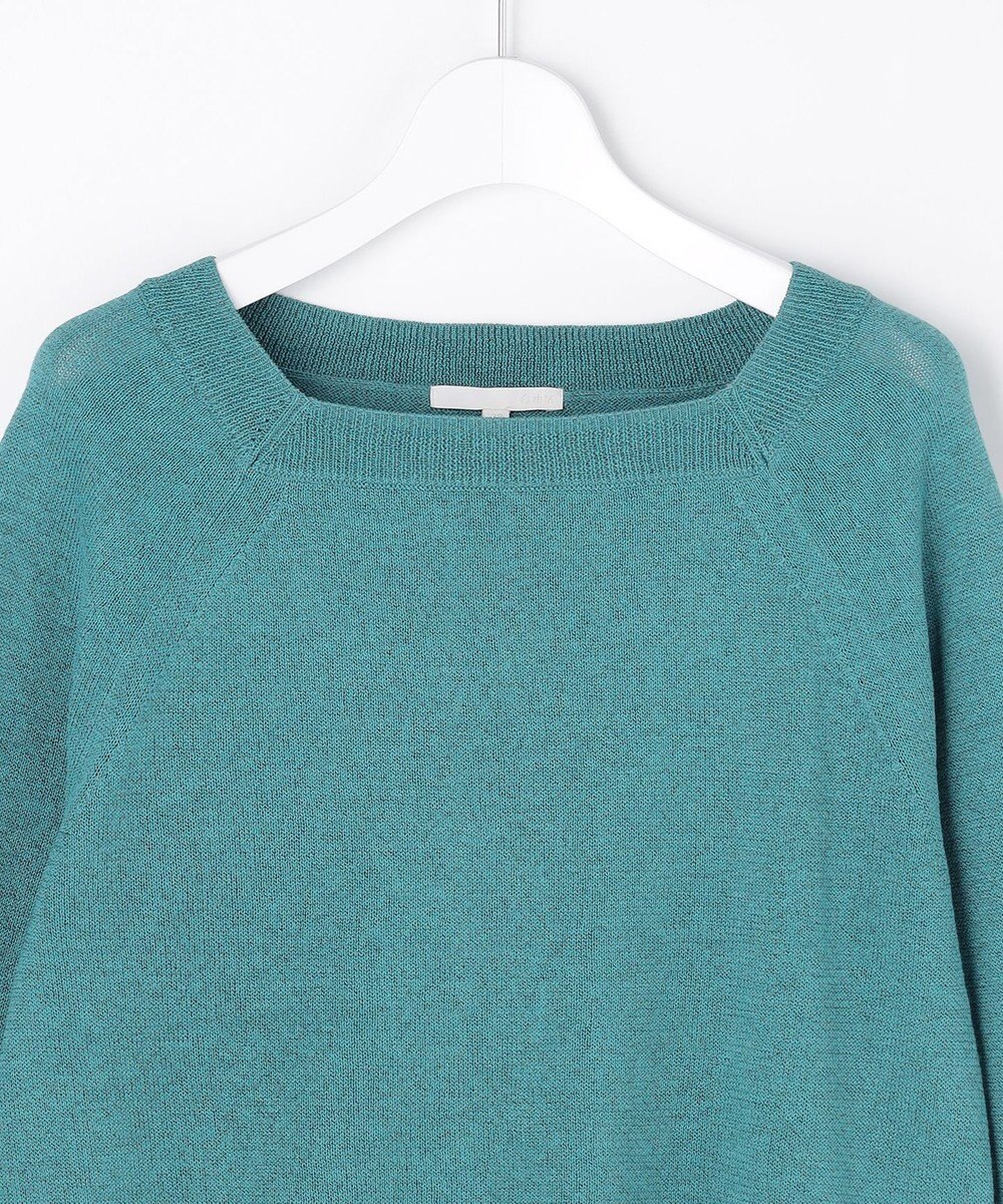 自由区 L ペーパーコットンスクエアネックニット プルオーバー 