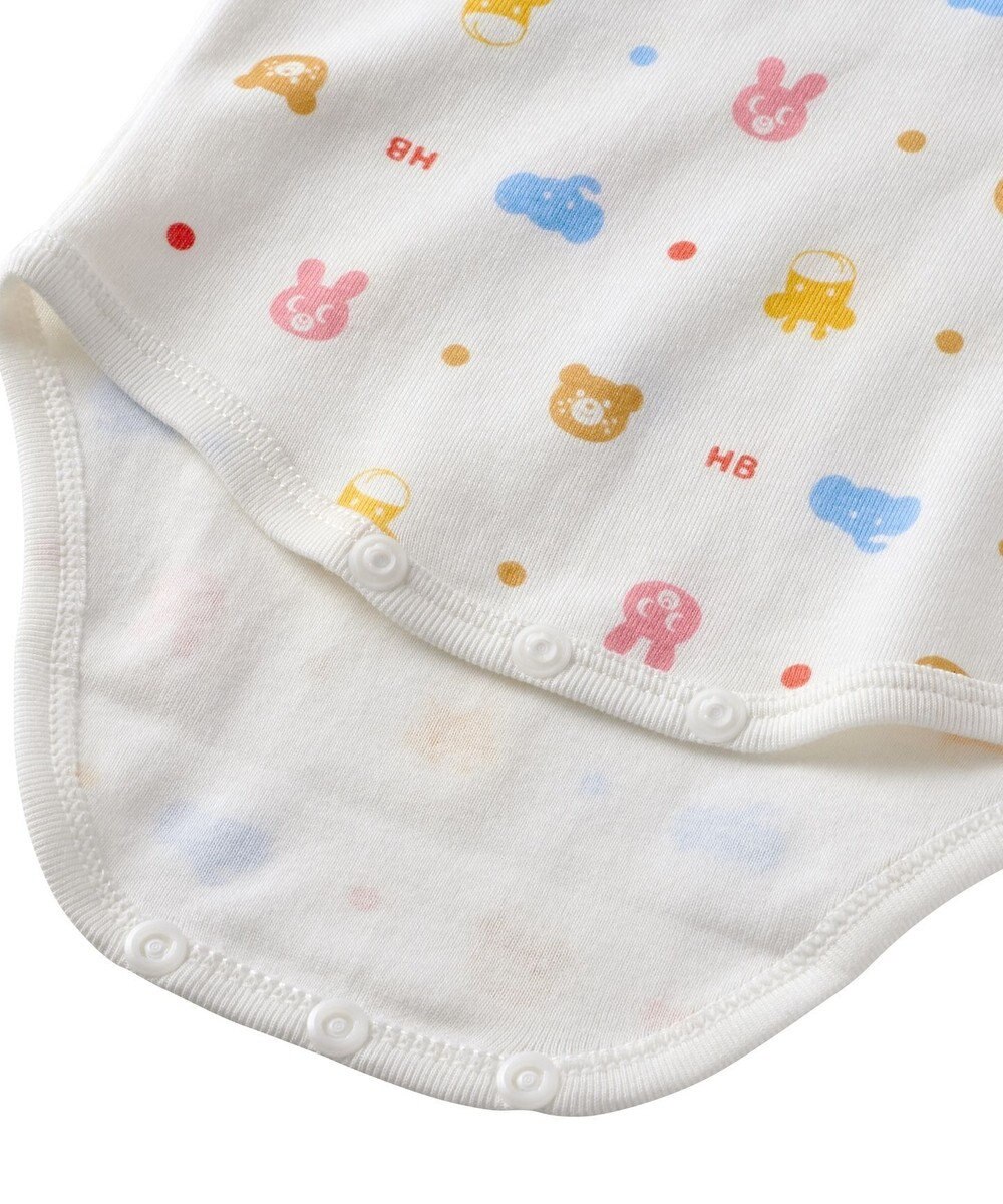 MIKI HOUSE HOT BISCUITS 【70-80cm】 半袖ボディシャツ(かぶり仕様) 