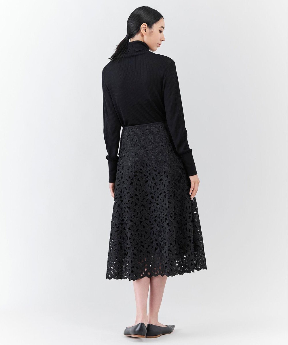 23区 L 【エステータ】ジオメトリックレース スカート 