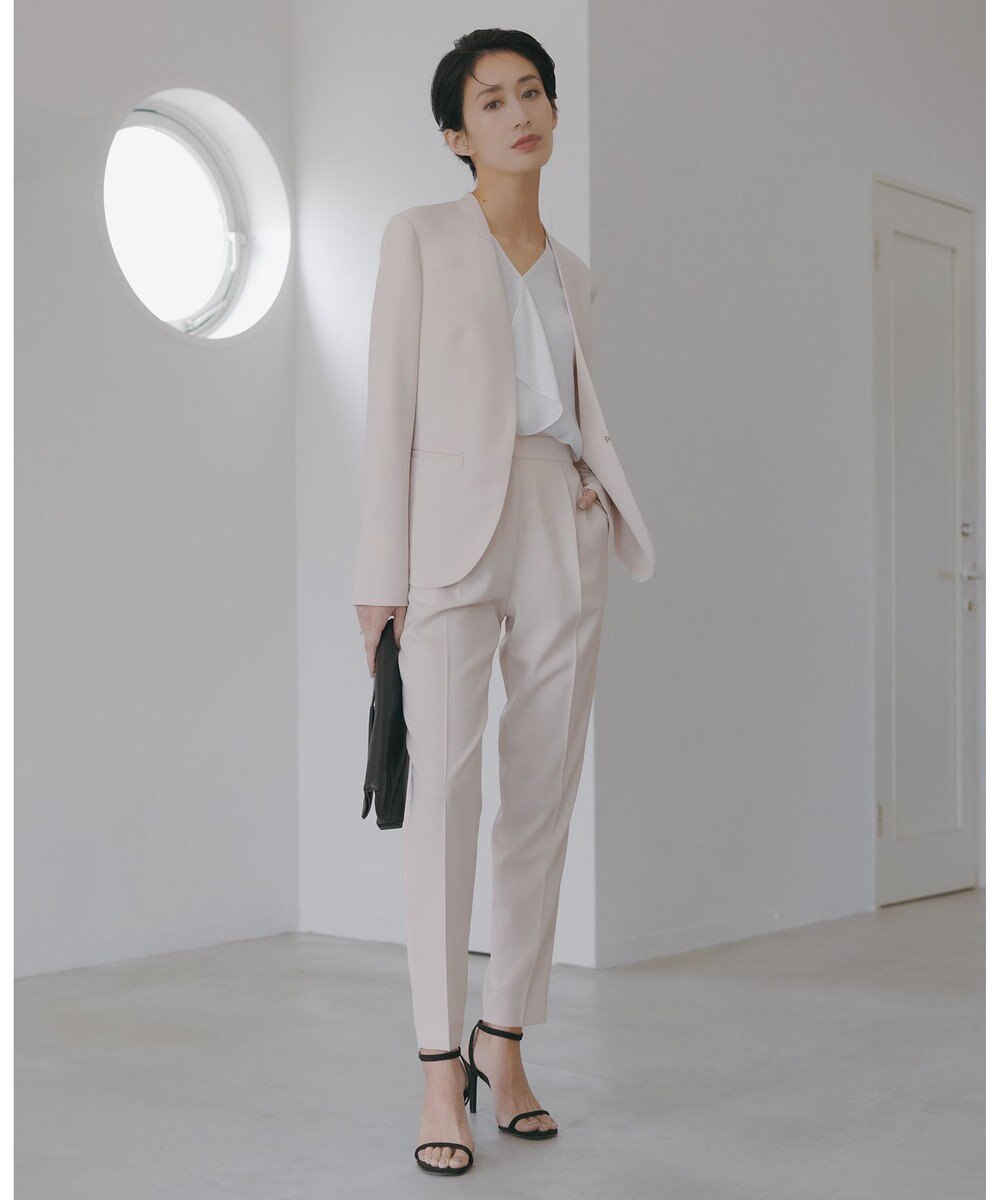 ICB 【洗える】BackSatinAmunzen フリルブラウス 