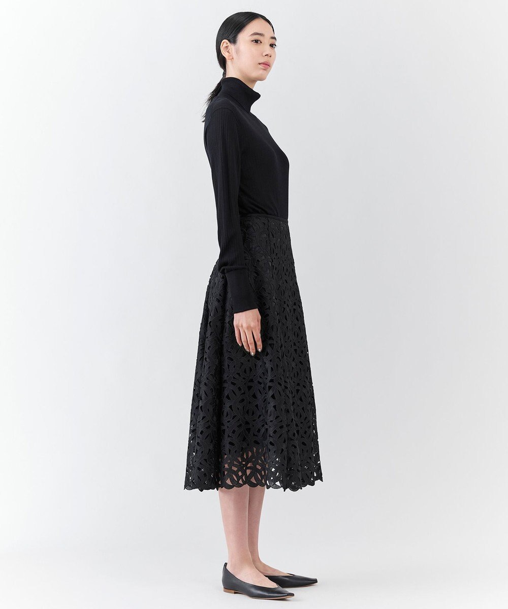 23区 L 【エステータ】ジオメトリックレース スカート 