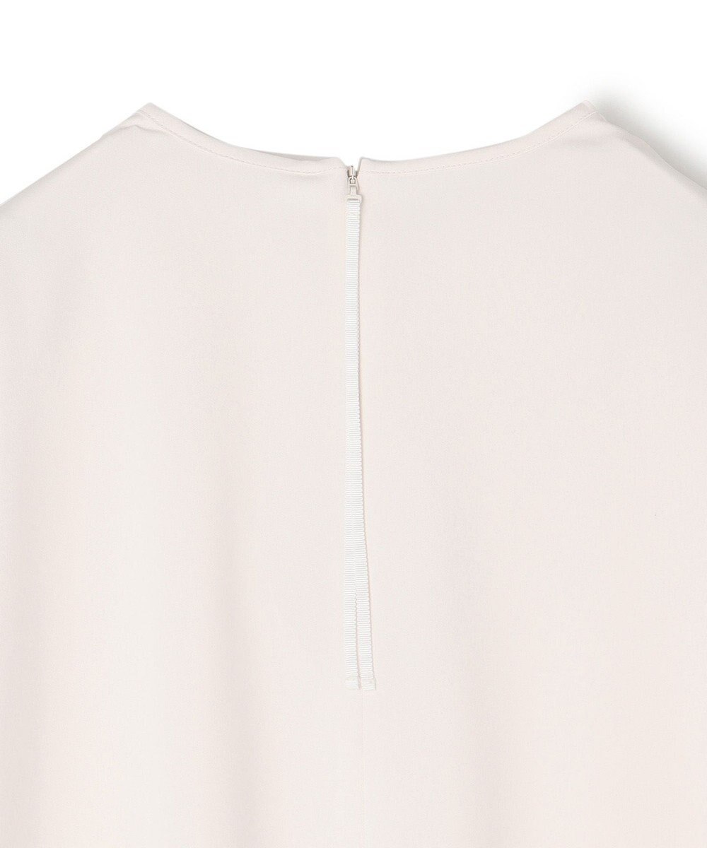 UNFILO ドレープサテンブラウス 