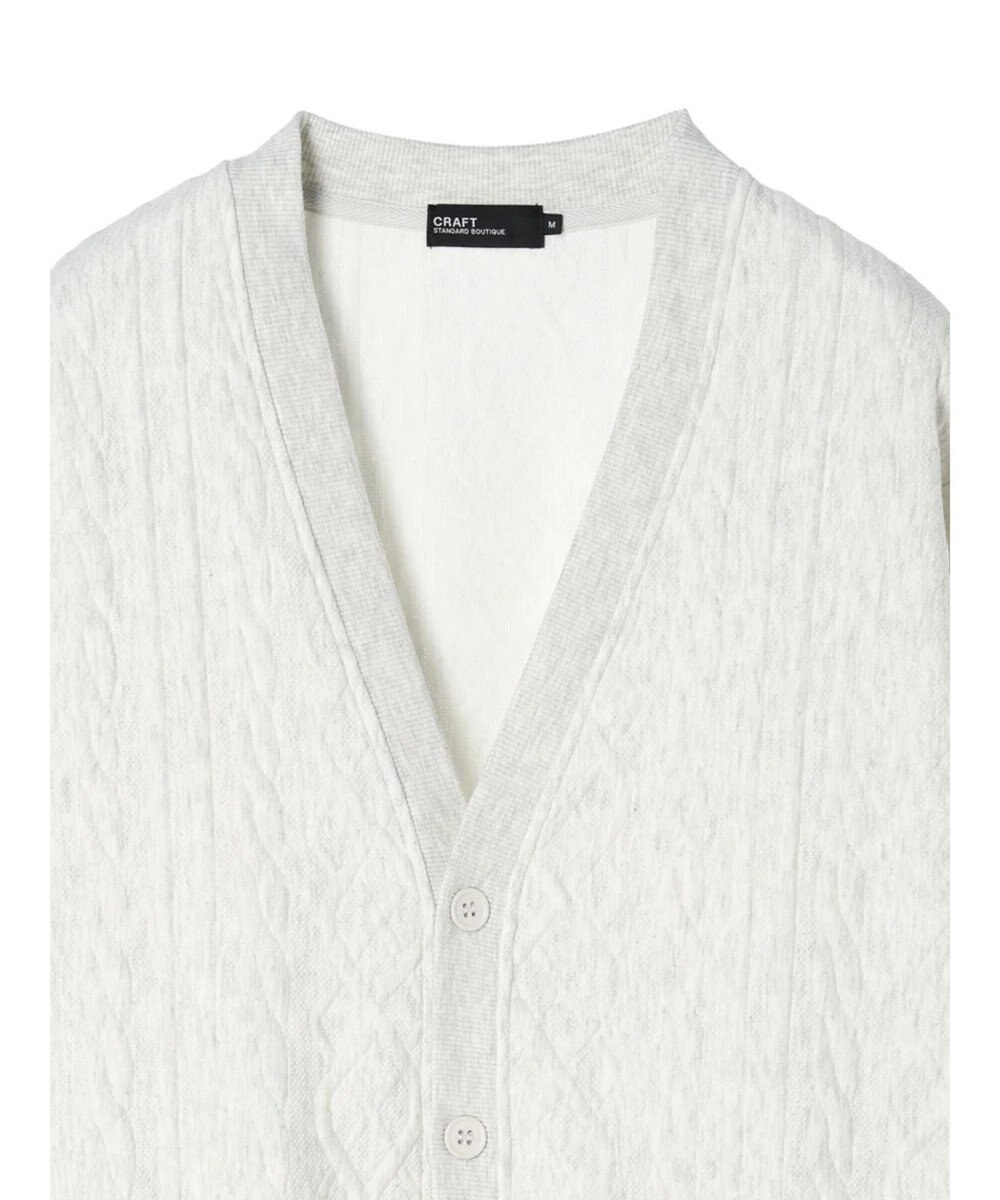 CRAFT STANDARD BOUTIQUE ケーブル柄カットカーディガン2 