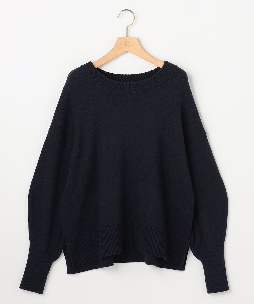 組曲 コットンカシミヤMIX クルーネックニット 