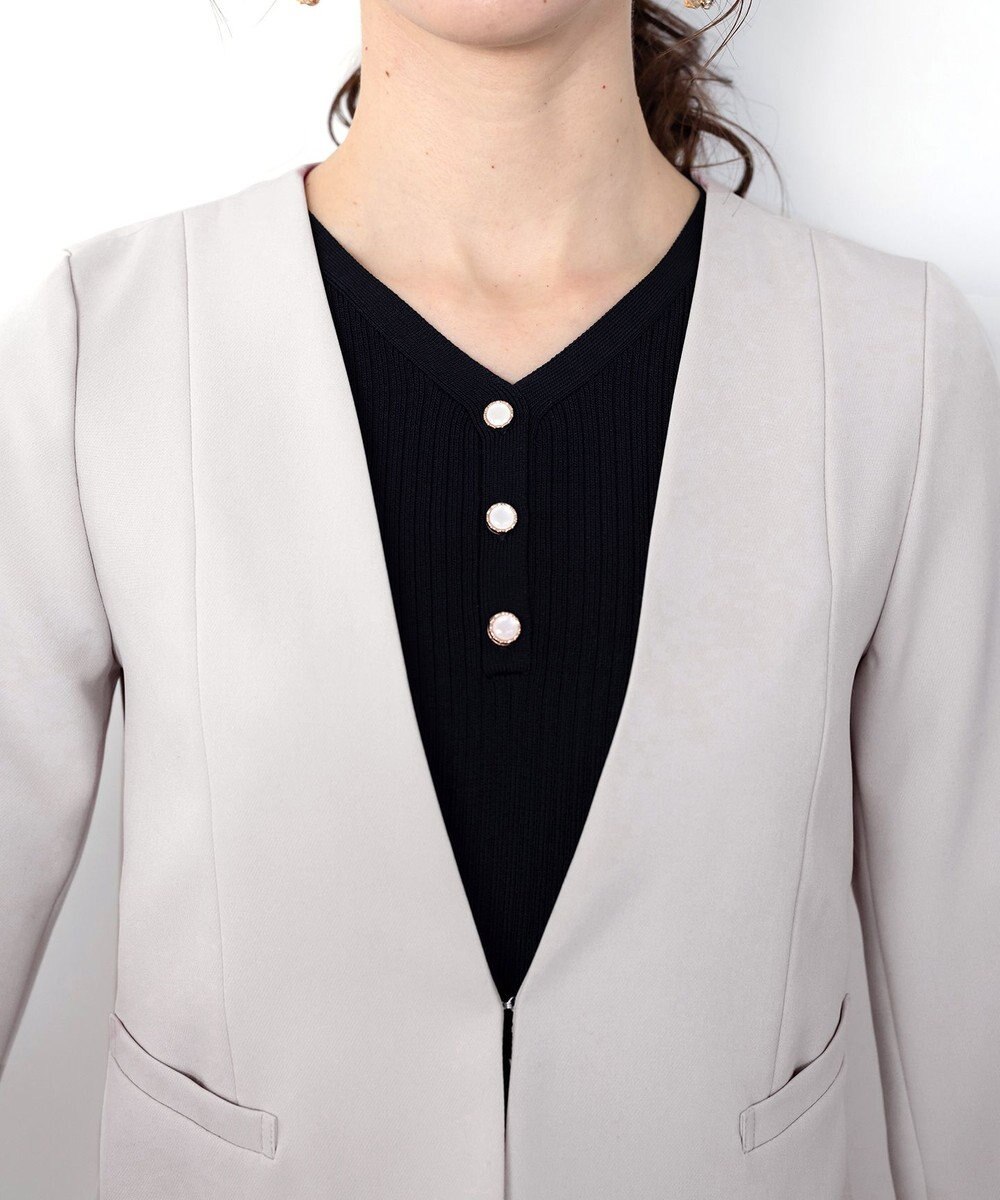 Tiaclasse L 【ダブルクロス】カラーレスジャケット 