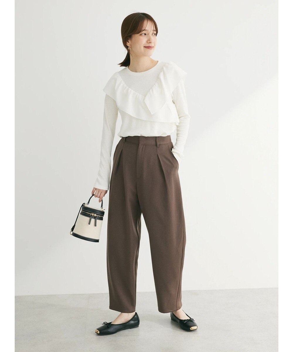 Green Parks ・ＳＵＧＡＲ　ＳＰＯＯＮ　アシンメトリーフリルロンＴＥＥ 