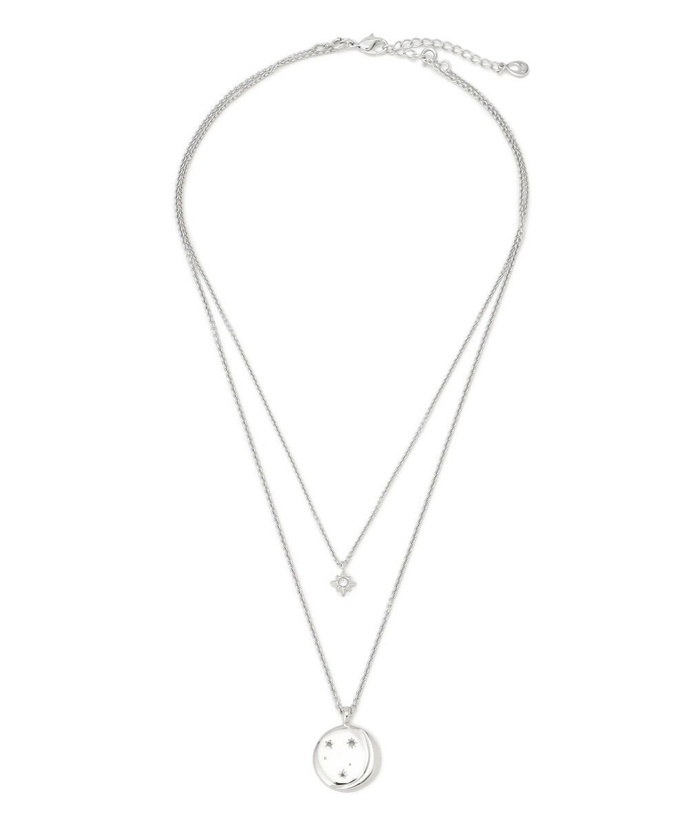 23区 クリスタル付き 2WAY コイン ネックレス 