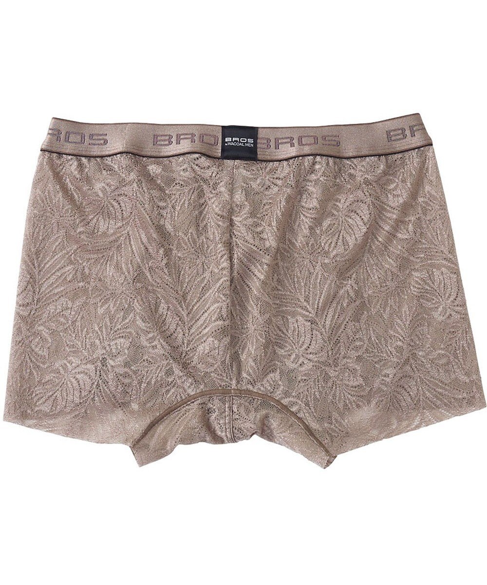 WACOAL MEN ボクサーパンツ【レースボクサー】フロント快適グラマラス 通気性 フリーなカッティング(裾部分) 前閉じ レース 下着 GT3341 /ブロス バイ ワコールメン 