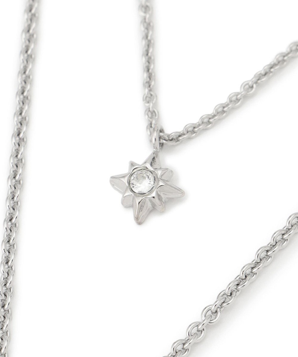 23区 クリスタル付き 2WAY コイン ネックレス 