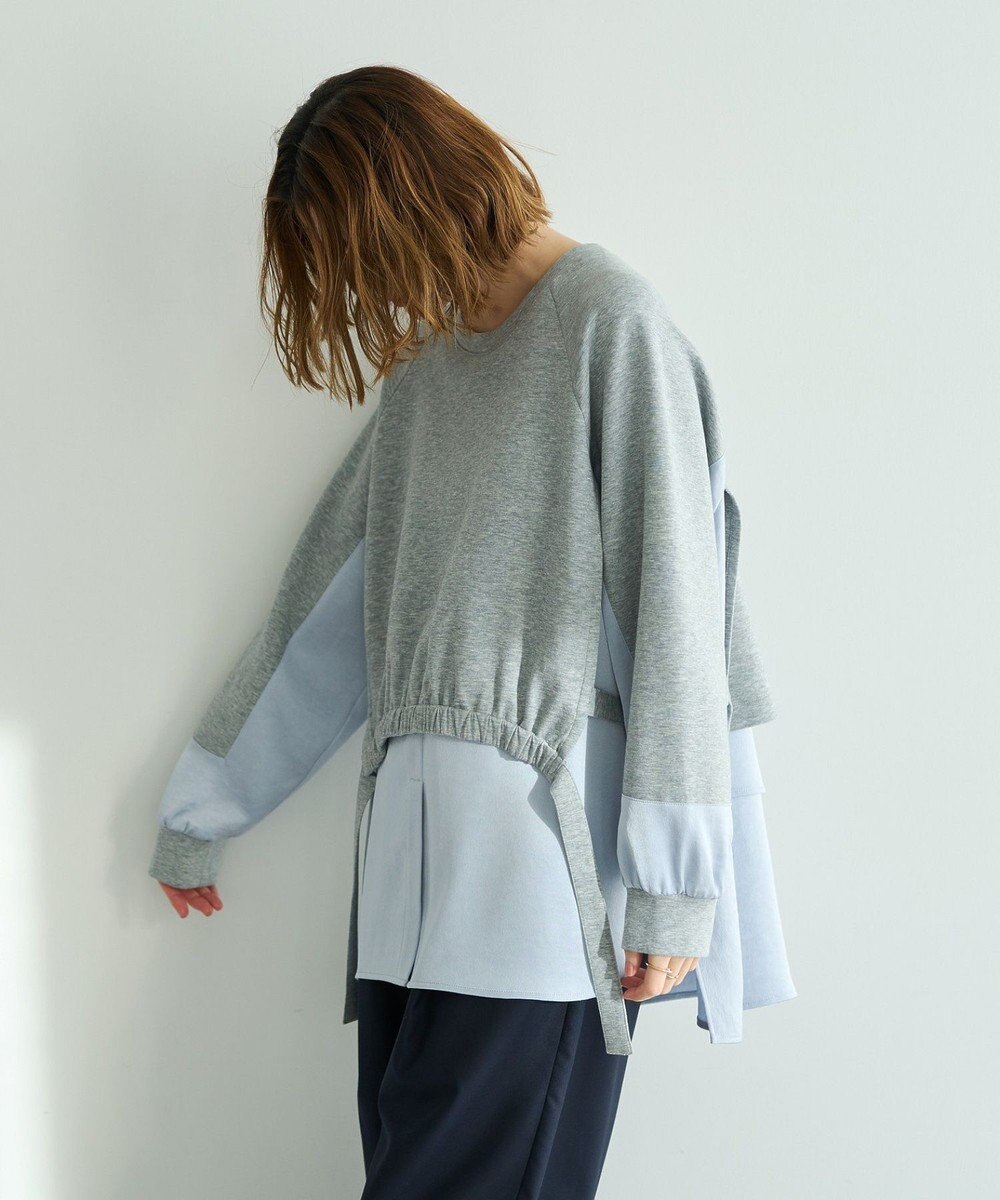 YECCA VECCA シャツレイヤードデザインプルオーバー 