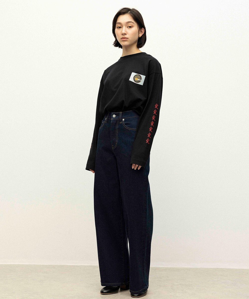 NAVE タブチ×NAVE プリント長袖Tシャツ 