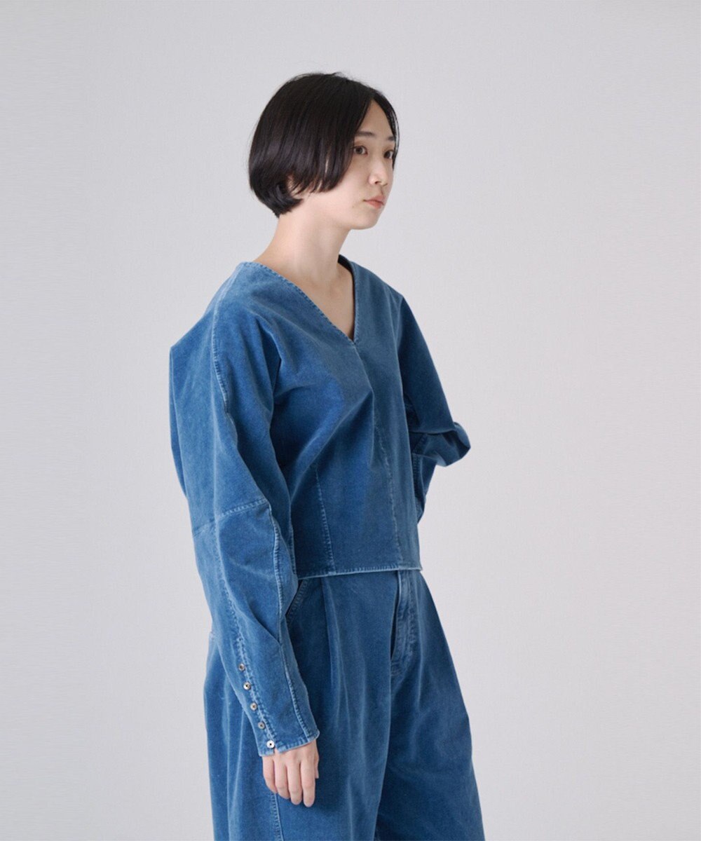 Ripo trenta anni INDIGO VELOUR プルオーバー 