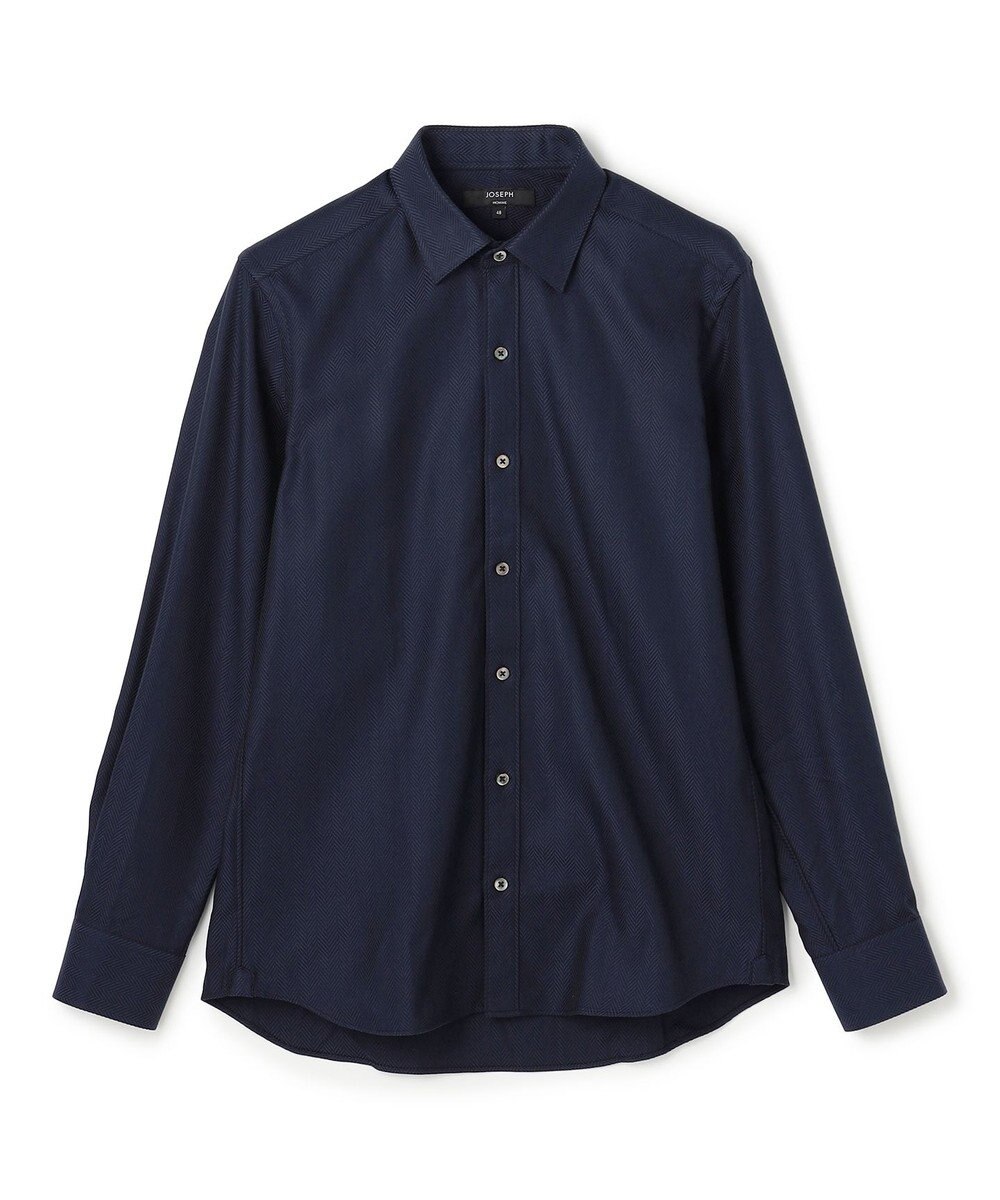 JOSEPH HOMME 【ドレスシャツ】ヘリンボンシャツ レギュラーカラードレスシャツ 