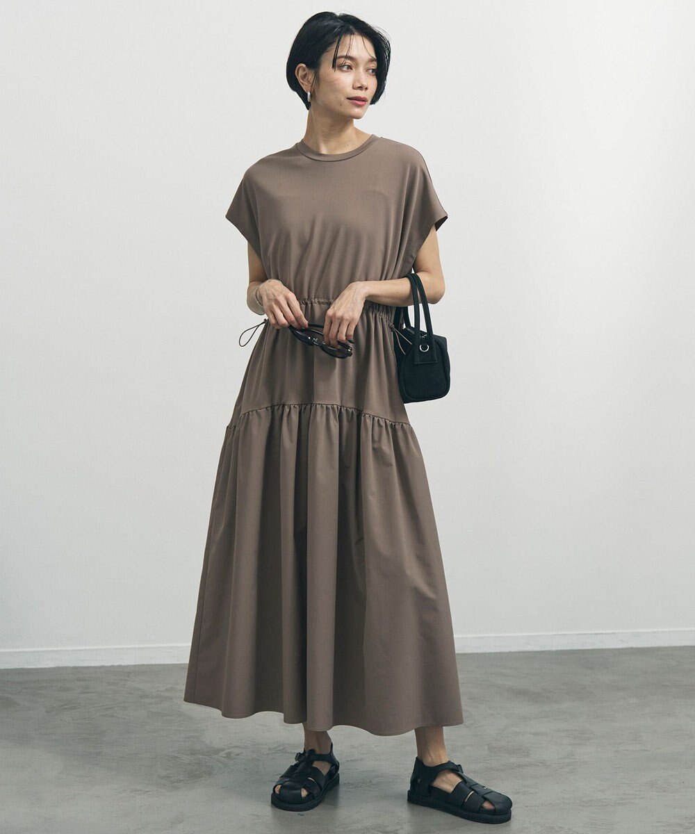 UNFILO L BEAUTY-FORM T コンビティアード ワンピース 