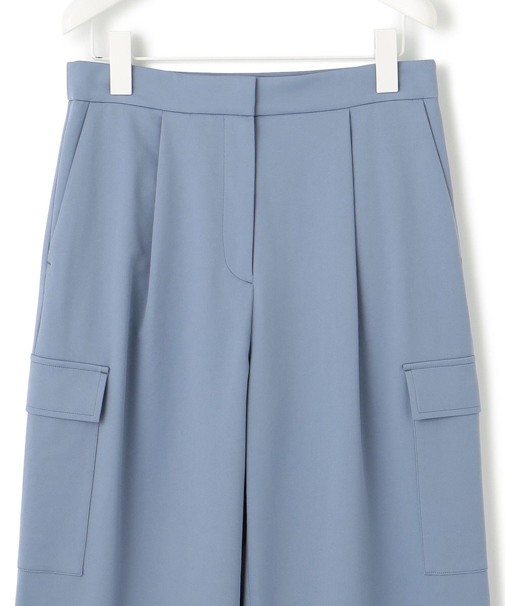 ICB 【UVカット・吸水速乾・洗える】シェルタリングドライサテン  ワイドストレートカーゴパンツ 