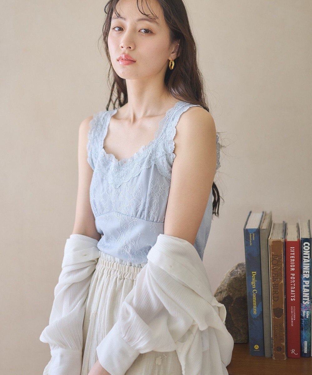 earth music&ecology 総レースキャミソール 