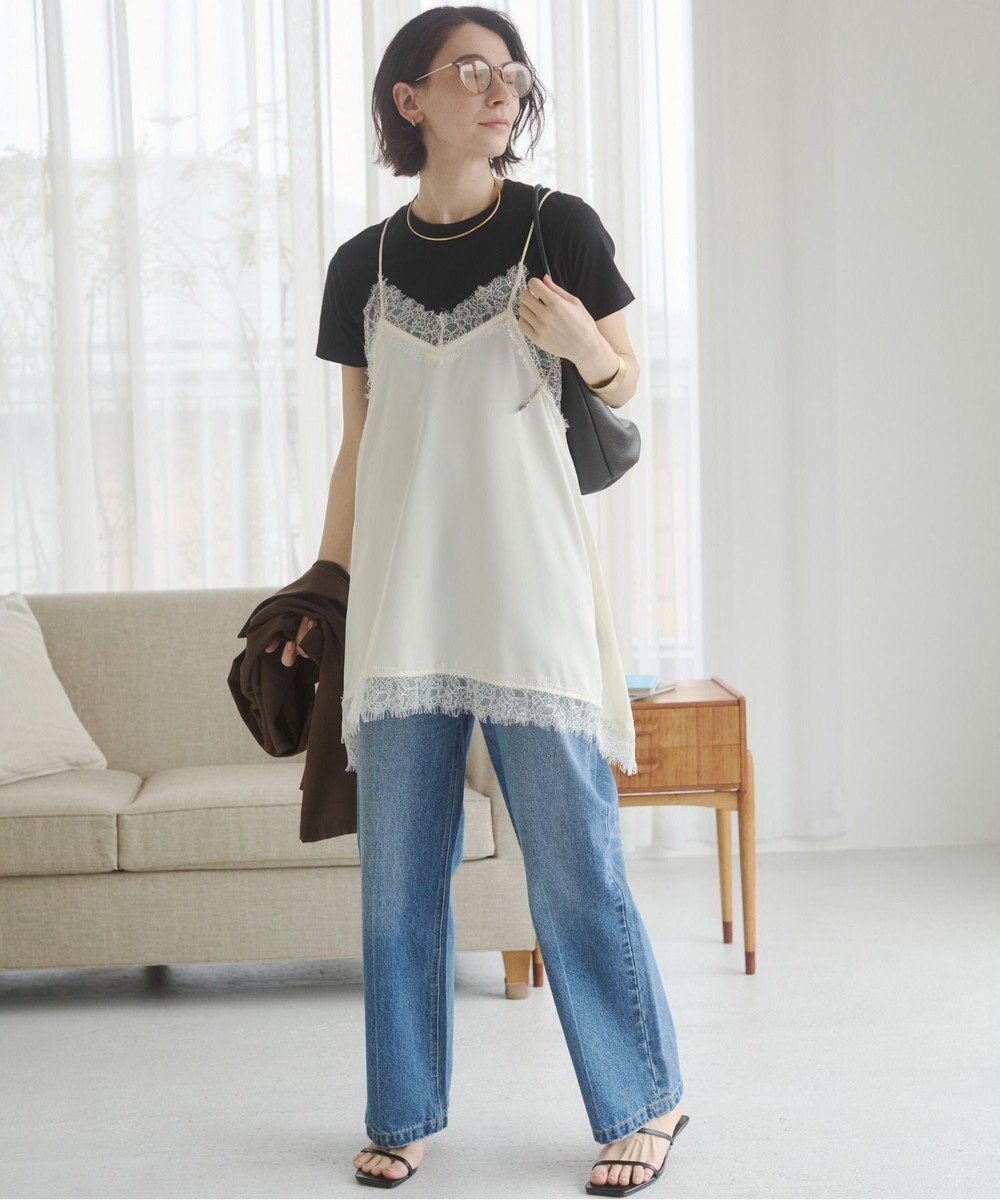 WEGO 【ANGIE VINTAGE/SMLサイズ展開】ワイドストレートデニムパンツ 