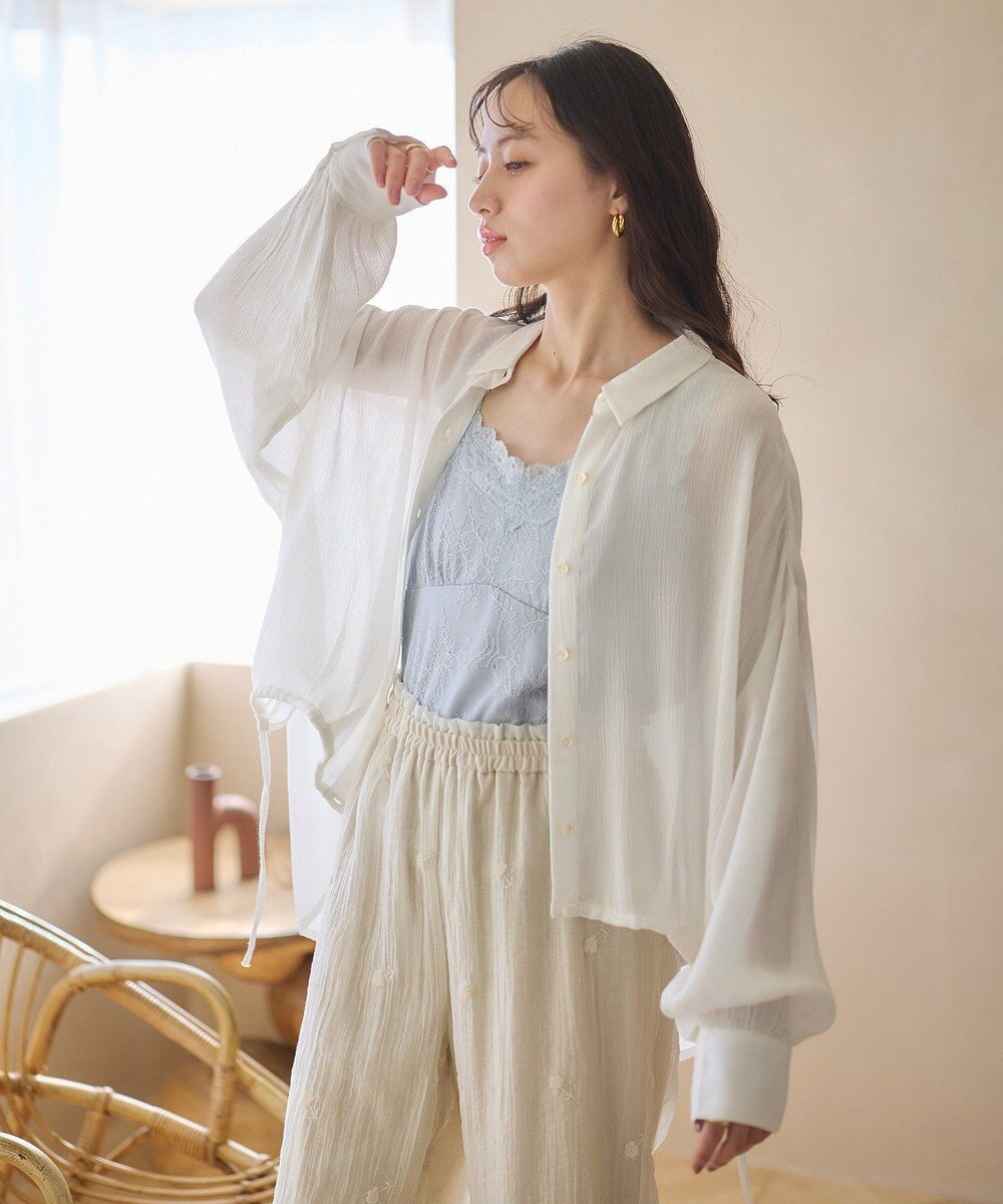 earth music&ecology 総レースキャミソール 