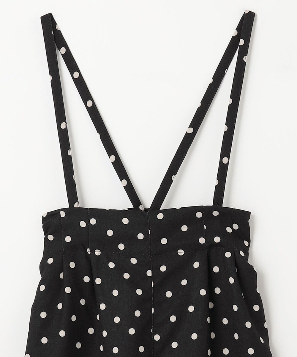 ANY KIDS 麻ライク ドット柄 ガウチョ 