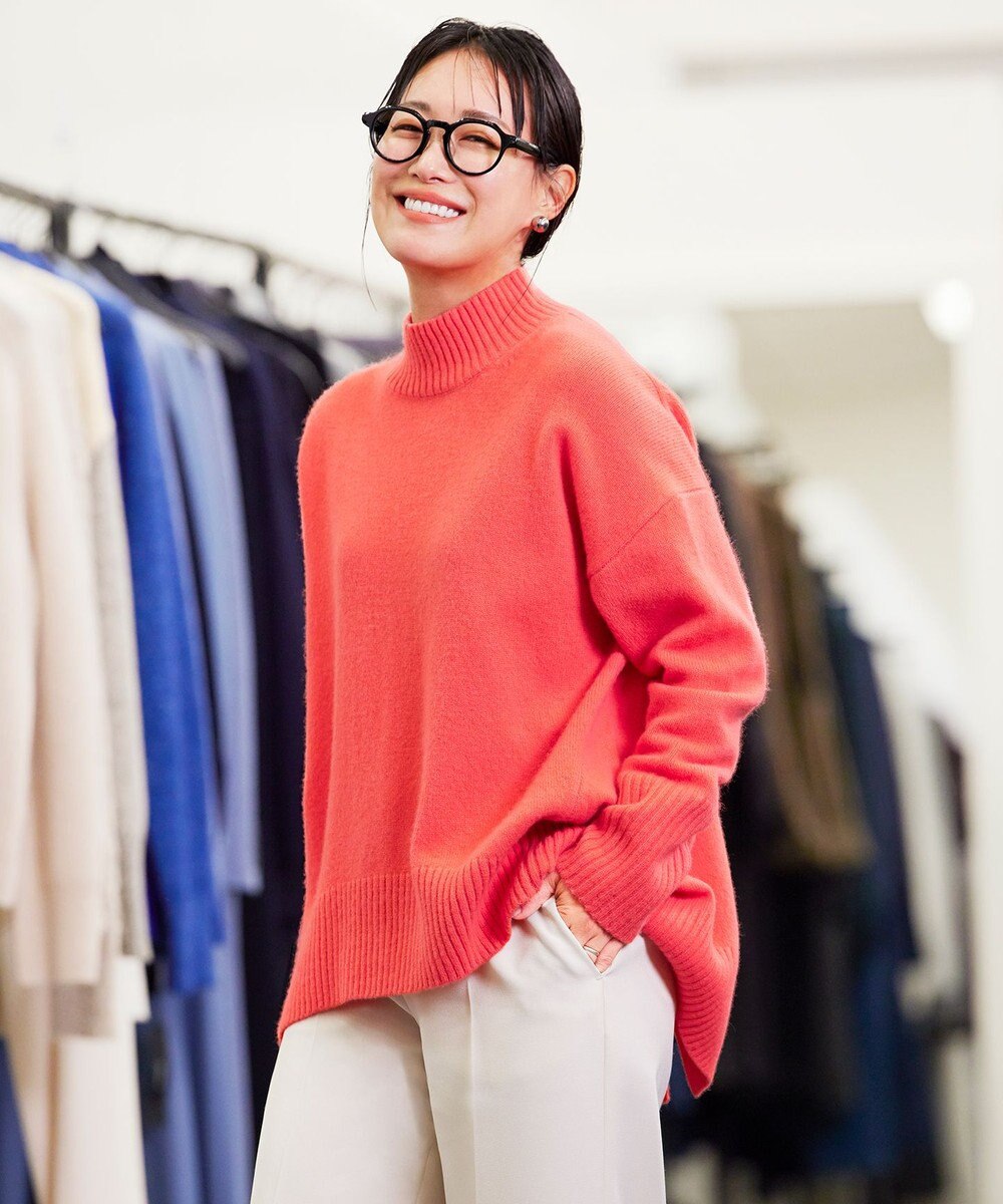 UNFILO ウールカシミヤ ハイネックニット 