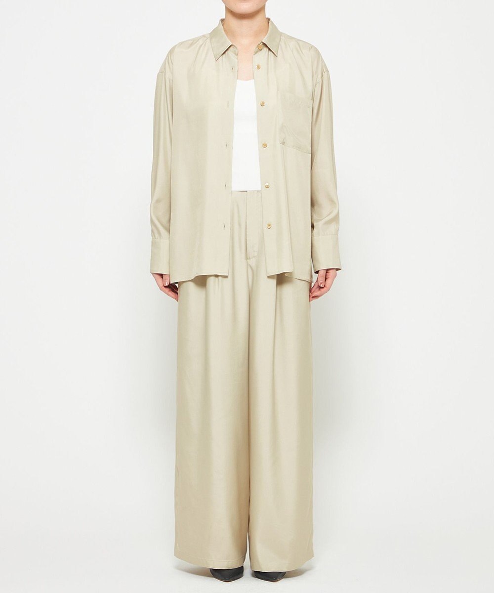 uncrave 【新色追加！】フィブリルシャンブレー ワイドパンツ 