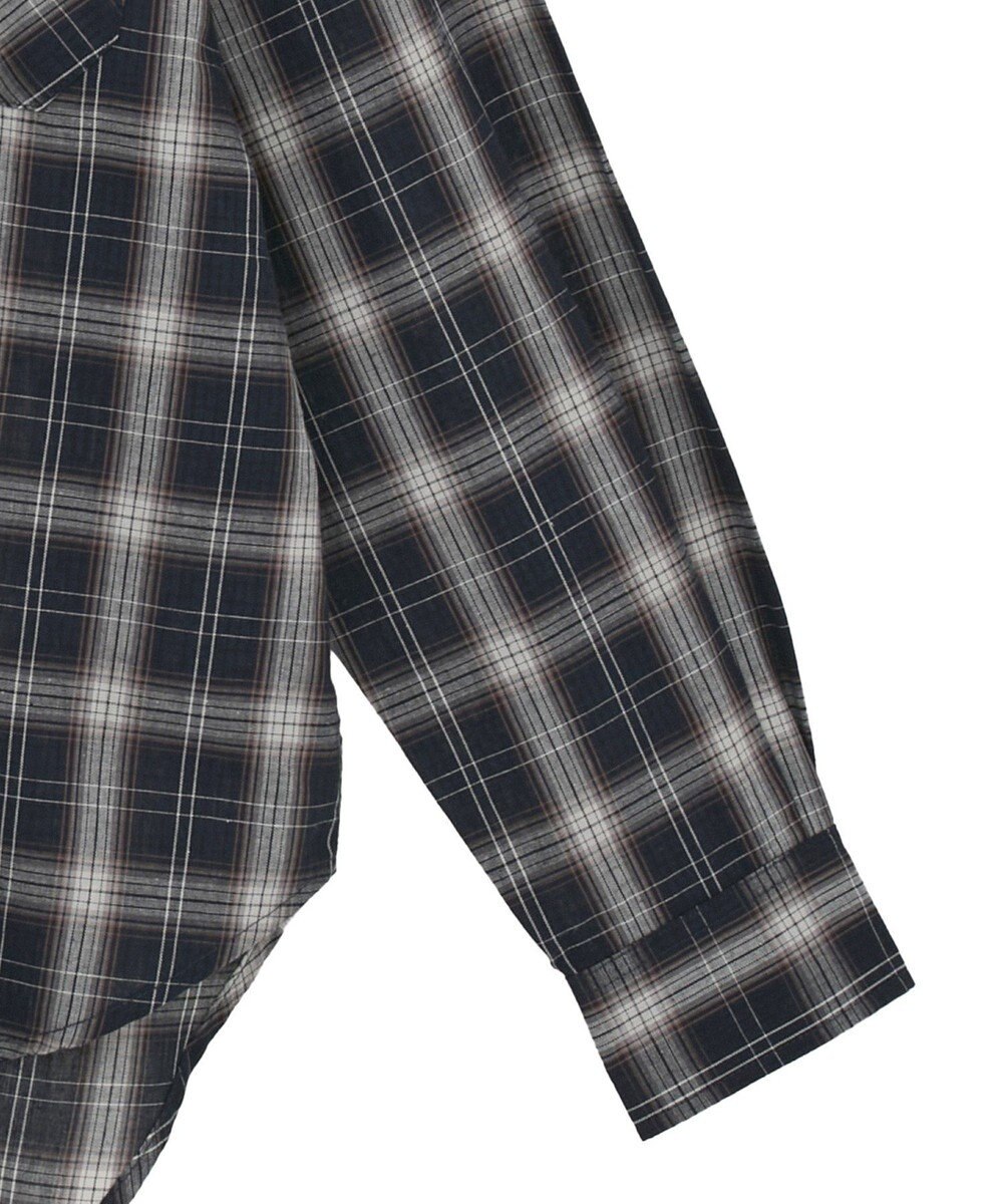 earth music&ecology 【コットン100】マルチウェイチェックシャツ 