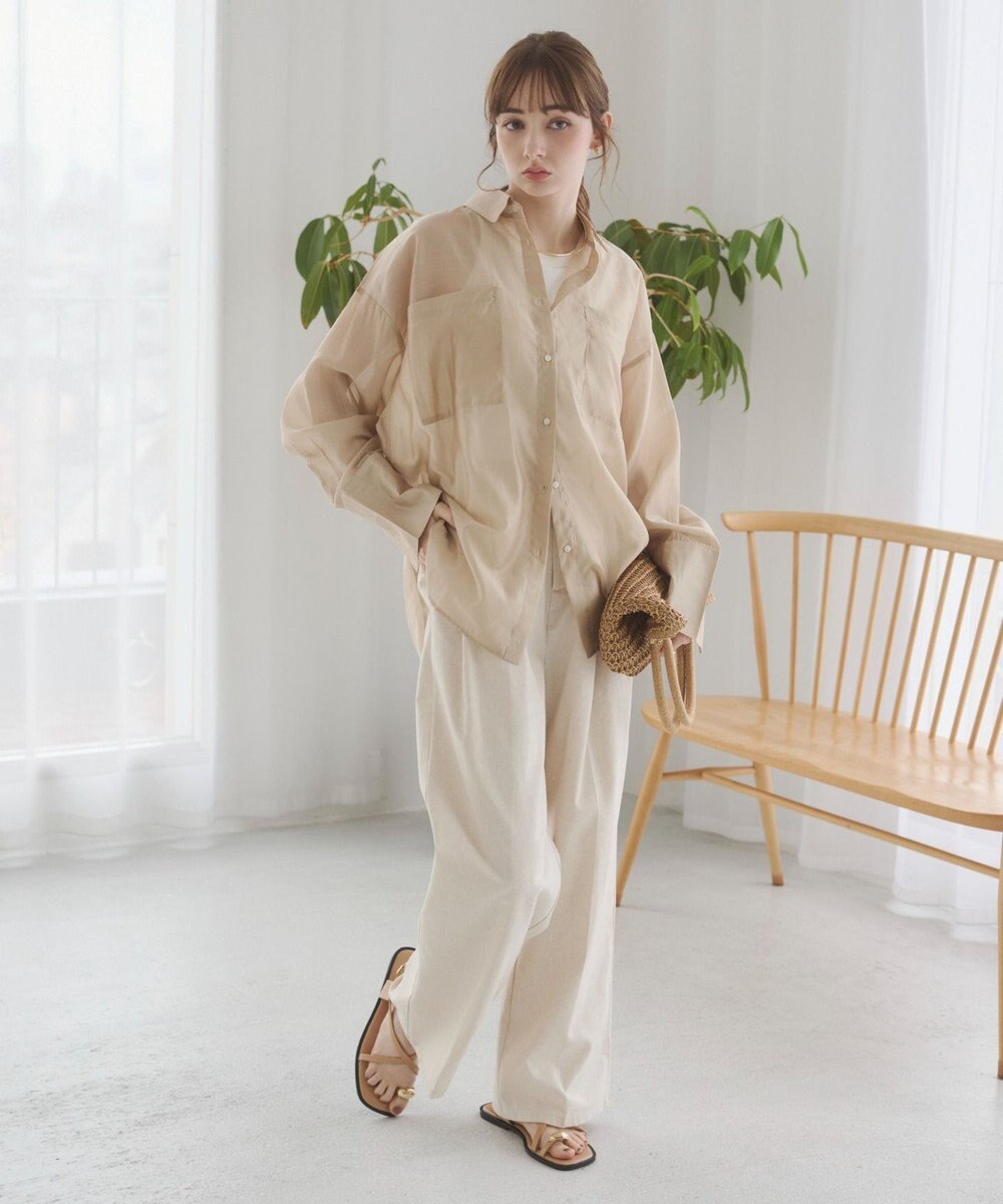 WEGO 【ANGIE VINTAGE】シアーシャツ 