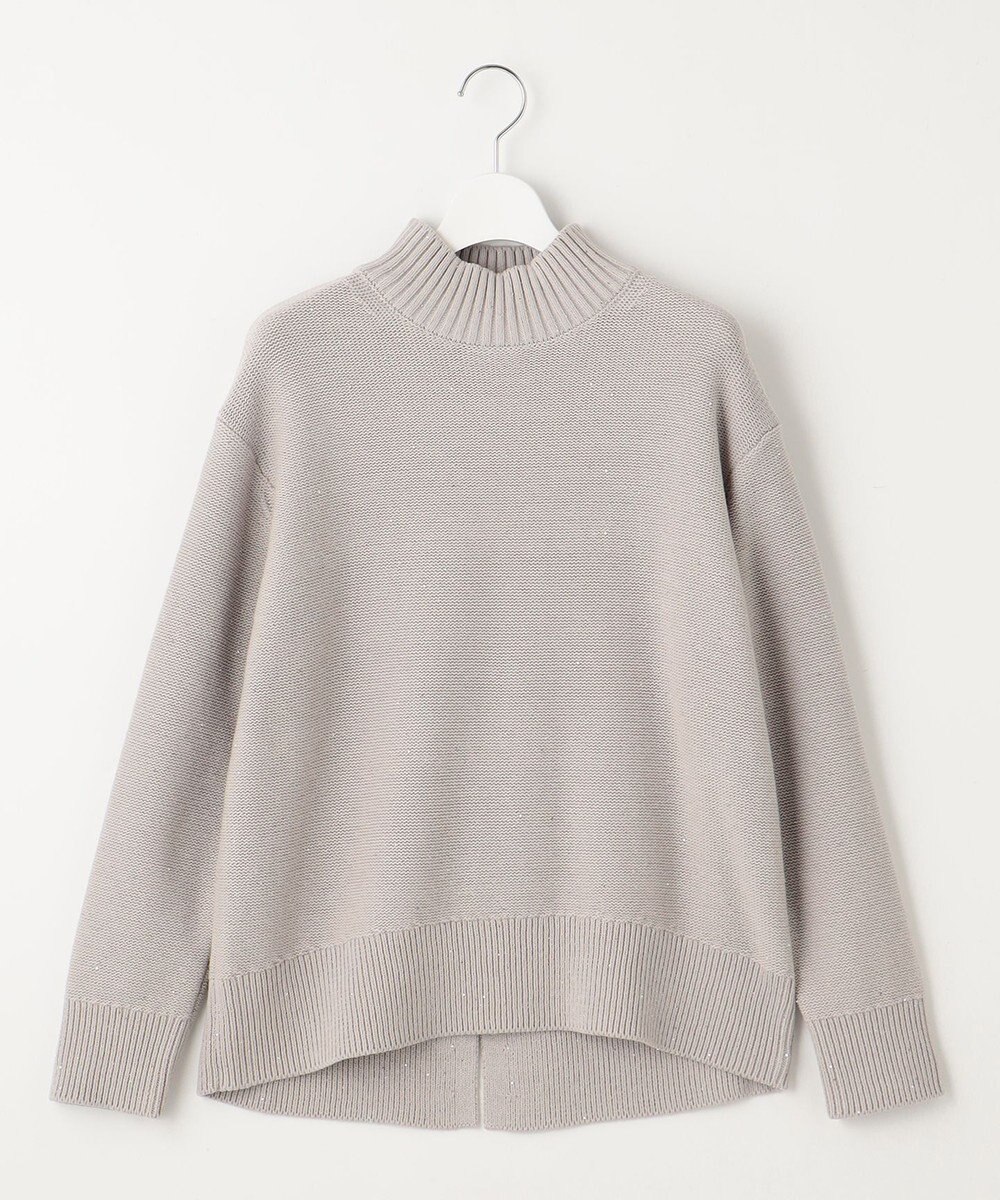 自由区 【洗える】スパングルミドルゲージ ニット 