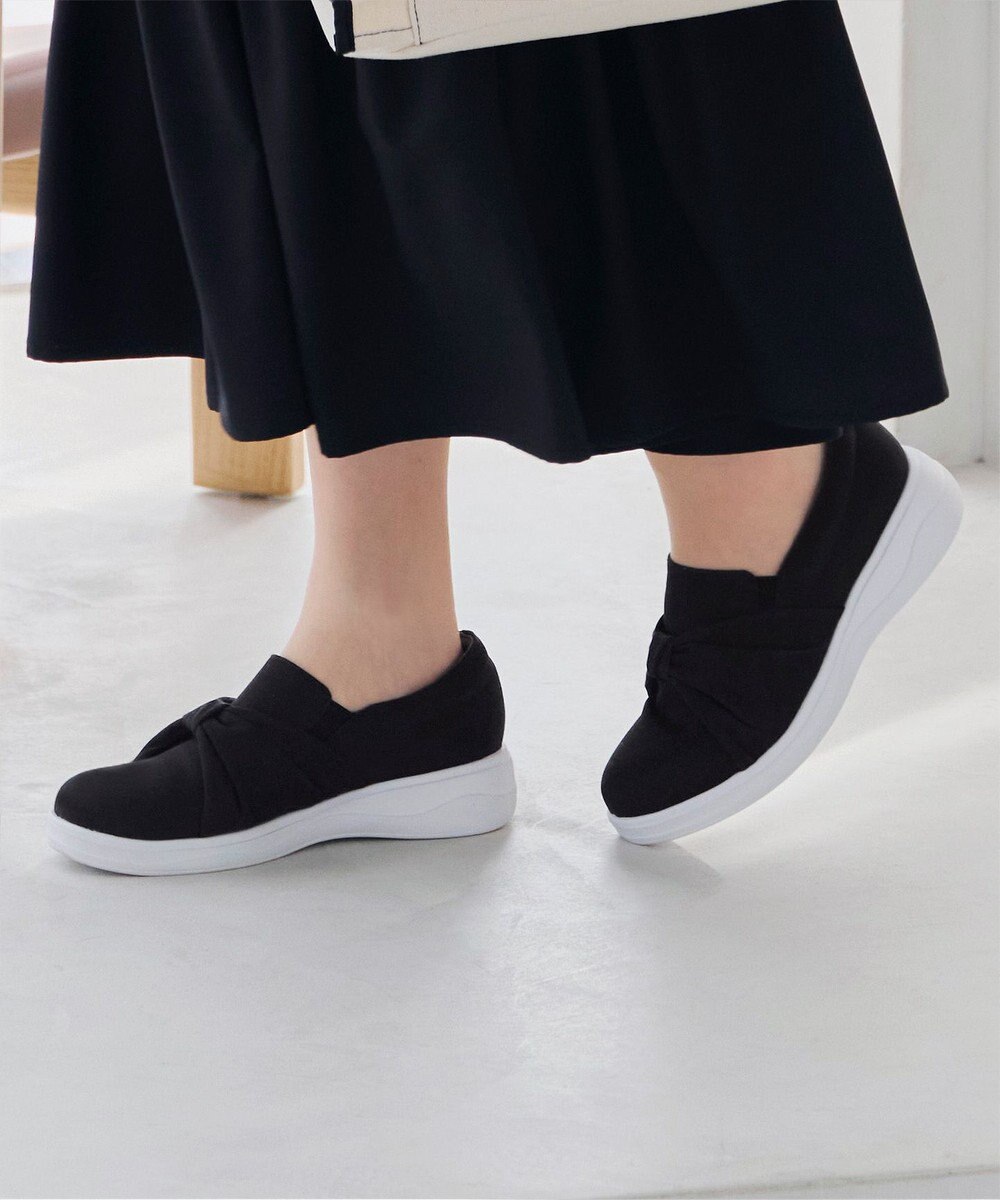 Tiaclasse 【安田美沙子さん着用】キャンバスリボンスリッポン 