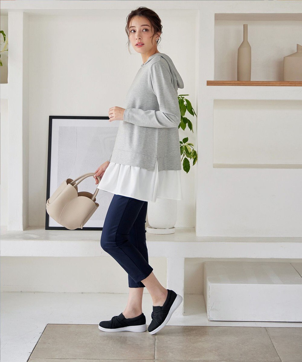 Tiaclasse 【安田美沙子さん着用】キャンバスリボンスリッポン 