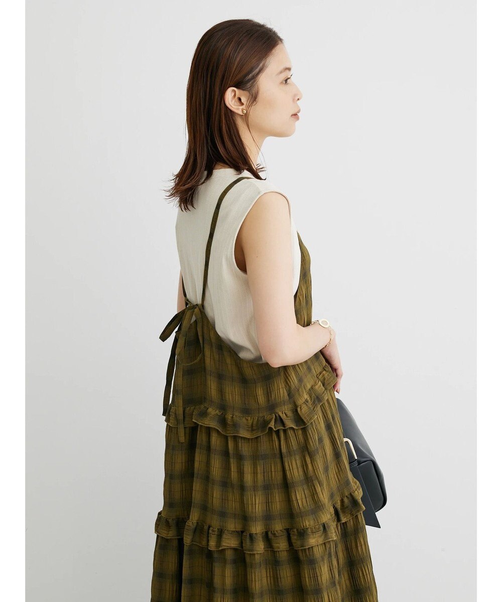 Green Parks ・Ｐｅｔｉｔ　Ｆｌｅｕｒ　フリルティアードキャミワンピ 