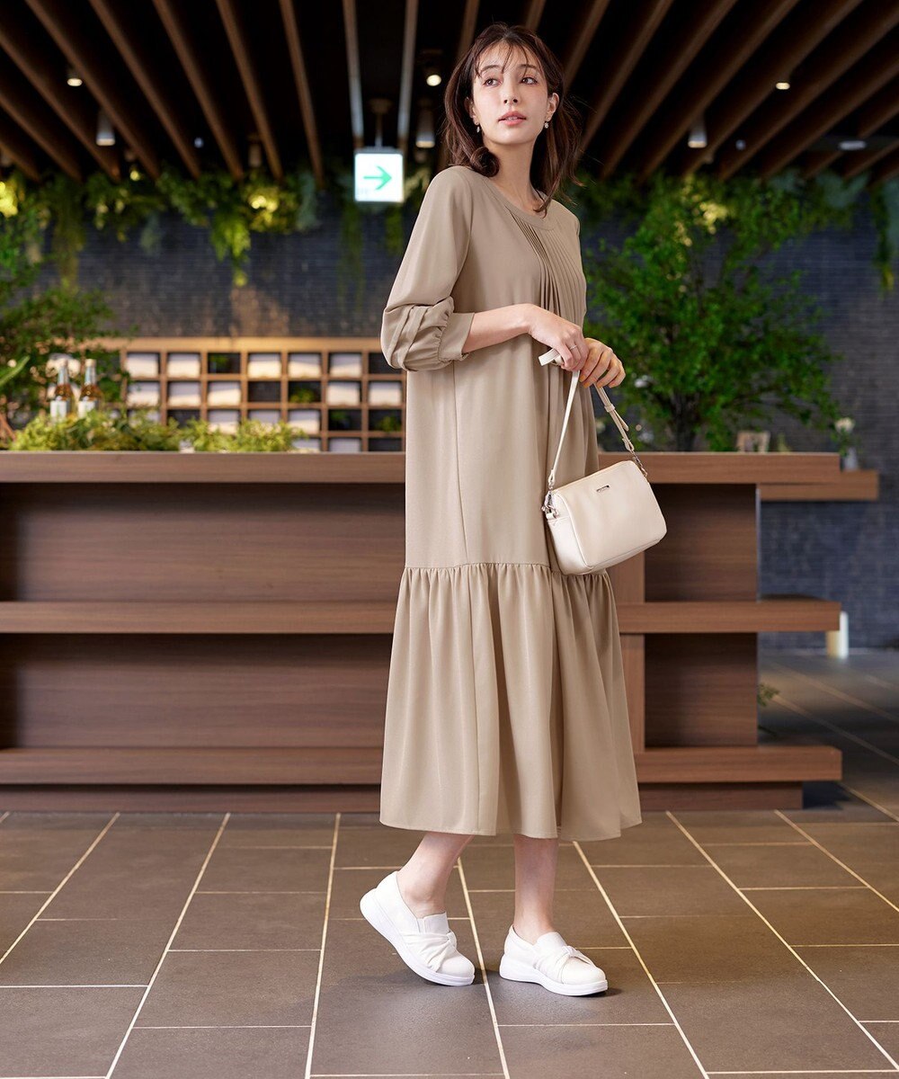 Tiaclasse 【安田美沙子さん着用】キャンバスリボンスリッポン 