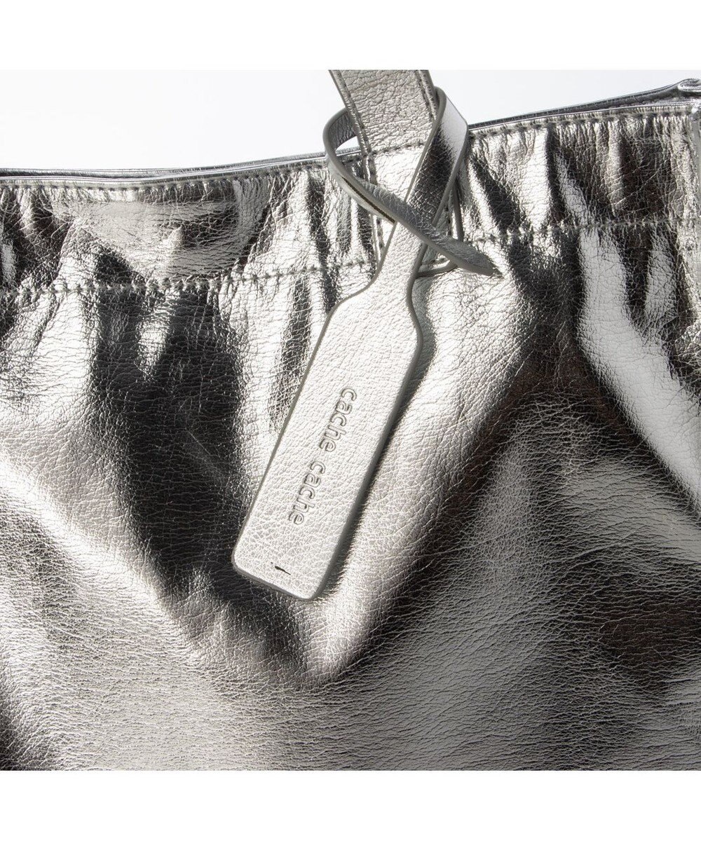 UNBILLION cachecache ソフトメタリックショッパートート 