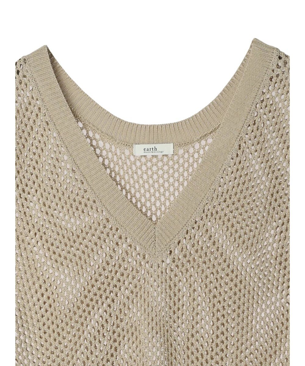 earth music&ecology Ｖネックメッシュベスト 