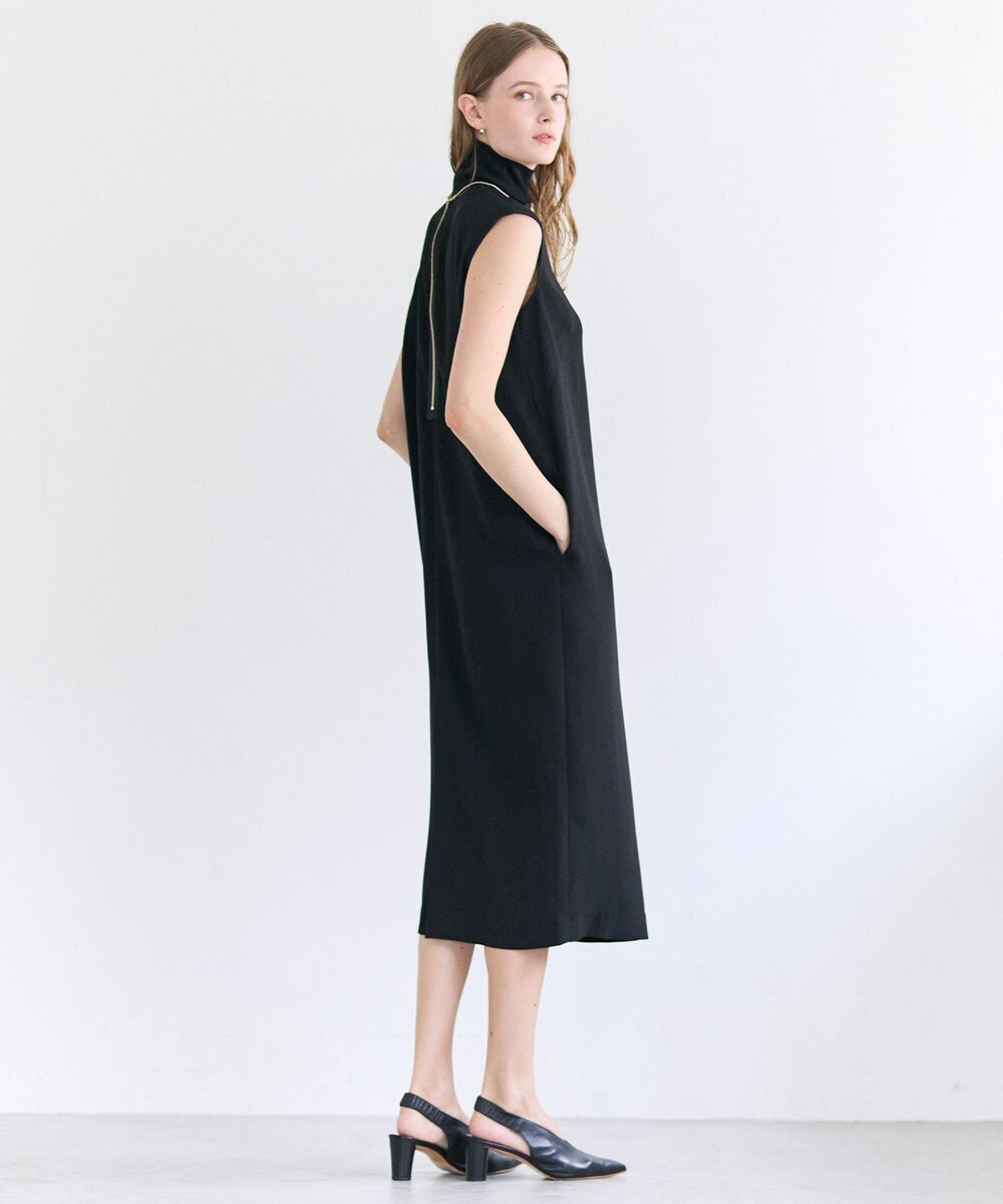 BEIGE， FLEUR / ドレープニット ネックドレス 