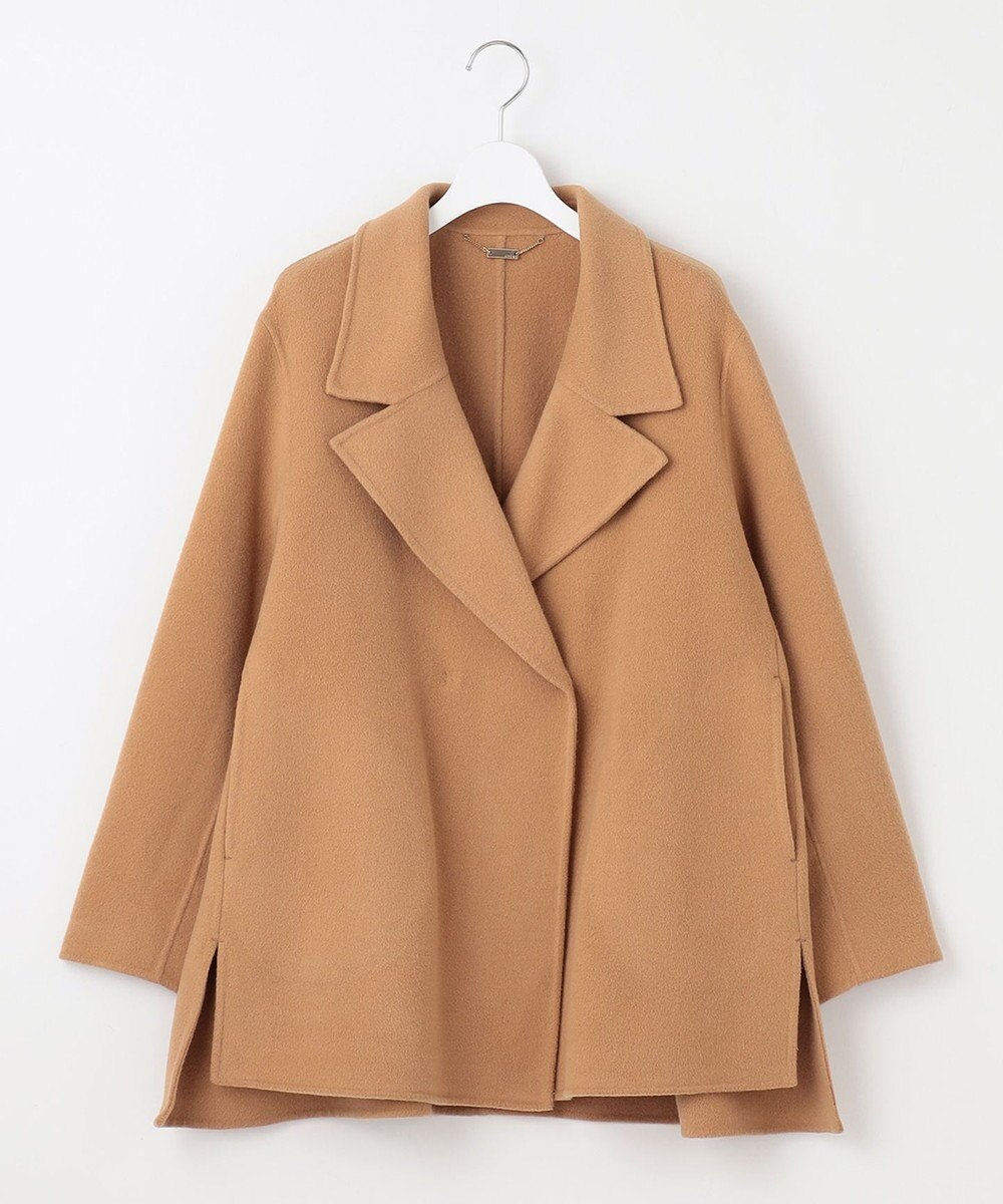 自由区 ウールリバーショート コート 