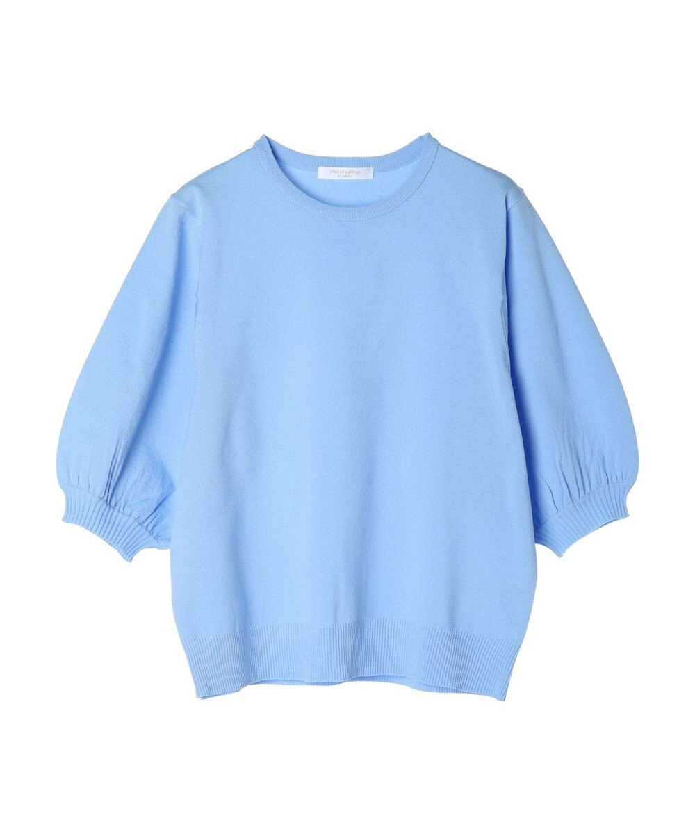 Green Parks パフ５分袖ニットプルオーバー 