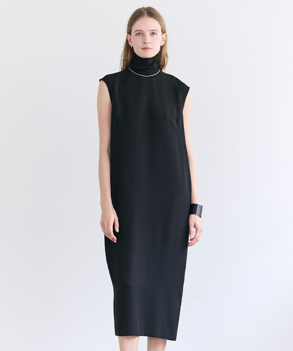 BEIGE， FLEUR / ドレープニット ネックドレス 