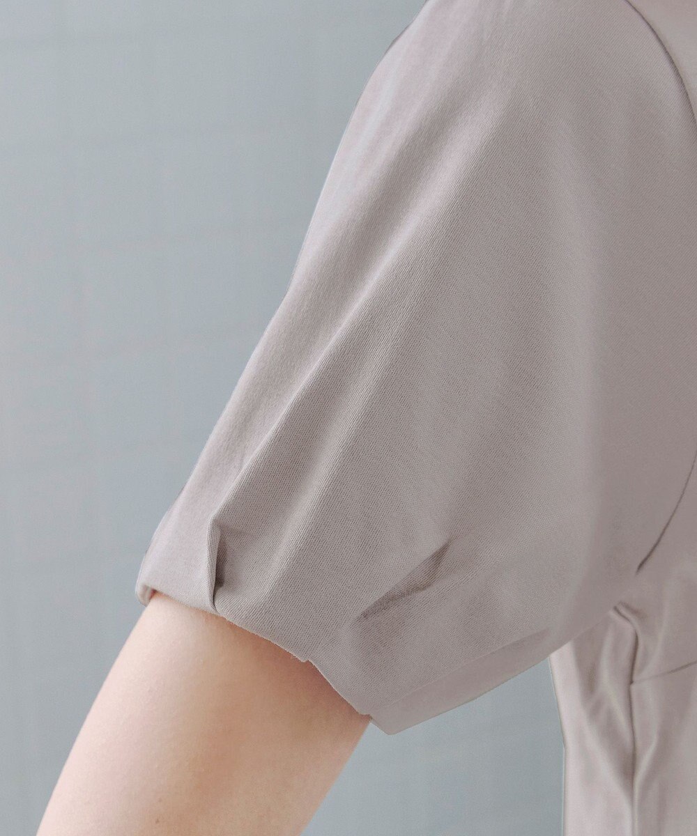 Tiaclasse 【UVケア・接触冷感】“あまラク” タックパフスリーブカットソートップス 