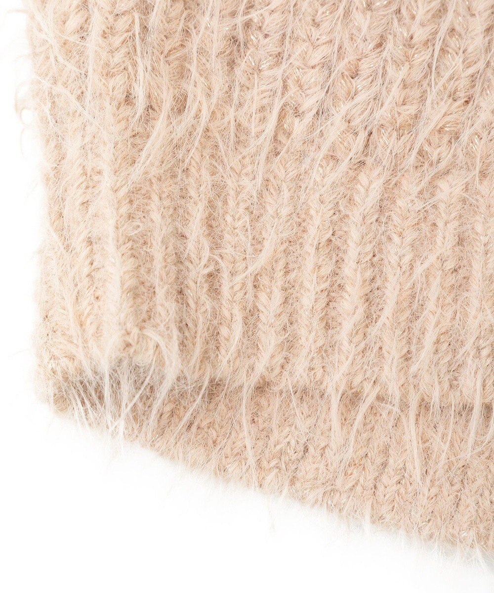 YECCA VECCA ラメシャギーボートネックニット 