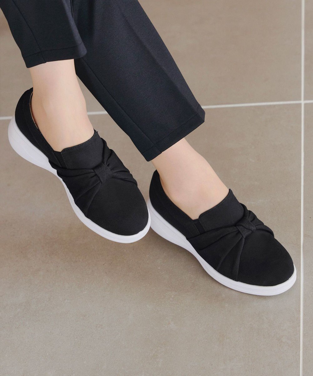 Tiaclasse 【安田美沙子さん着用】キャンバスリボンスリッポン 